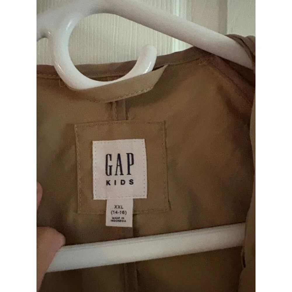 Gap Kids Rain Coat Khaki NEW